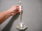 Large Strasbourg Sterling Silver Soup Ladle 12.5'' long & weighs 257 grams