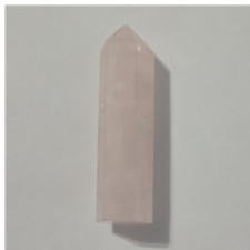 Rose Quartz Pink Polished Crystal Healing Wand Obelisk Point Tower