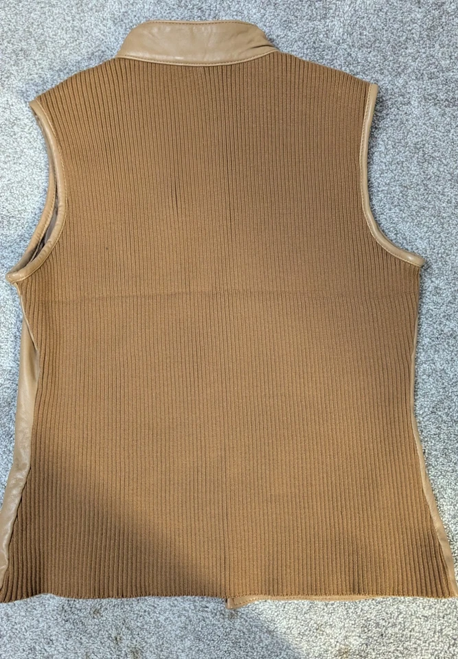 Chaleco de cuero para mujer grande Foto 3 de 4