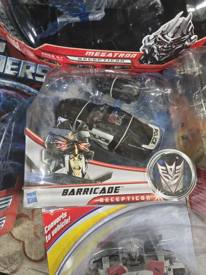RARE Transformers Newly Sealed 2007  Megatron Frenzy Barricade Ramjet Lot - Image 4 of 4