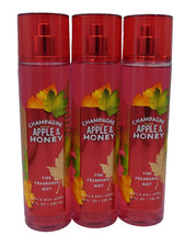 3 Bath  Body Works CHAMPAGNE APPLE  HONEY Fine Fragrance Mist