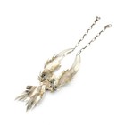 San Felipe Signed Ramone Dennis Sterling Turquoise Feather 18" Necklace #S5419-2 — photo 5