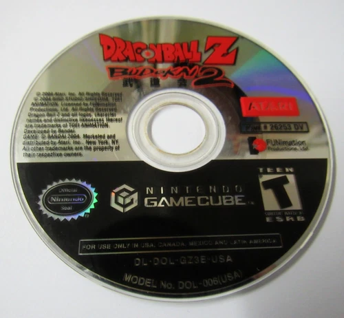 Dragon Ball Z: Budokai 2 (Nintendo GameCube, 2004)  Disc Only