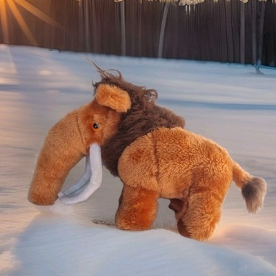 Vintage Official Ice Age Jakks Pacific Manny Woolly Mammut weiches Plüschtier 2002