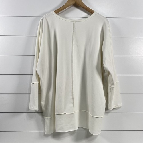 Spanx Womens Perfect Length Oversized Seam Dolman Pullover size XL White - Picture 5 of 12