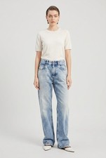 BRUNELLO CUCINELLI WOMEN'S LIGHT BLUE RELAXED TROUSERS MSRP 2195