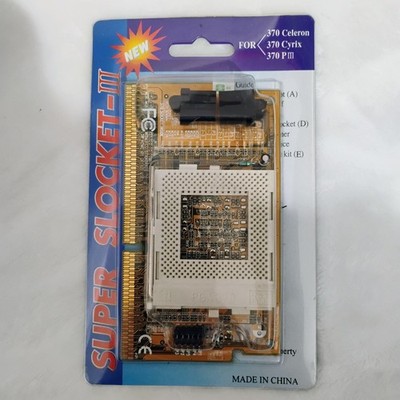 Vintage Super Slocket III 370 CPU Card Intel Cyrix Celeron NEW In Package I