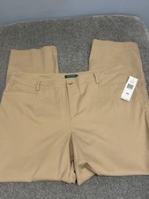 NEW Ralph Lauren Women Tan Beige Dress Pants Size 18w