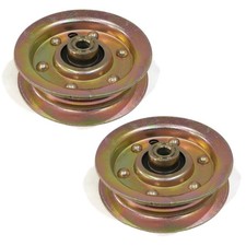 (Pack of 2) Flat Idler Pulleys for AYP 104360X, 131494, 155191, 173438, 9585464