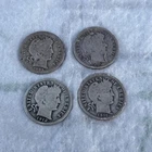 You Are Bidding On Four Nice Silver Barber Dimes