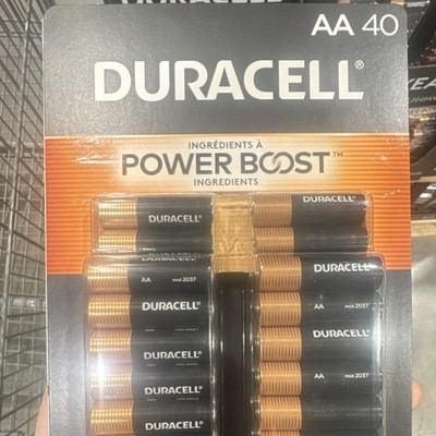 Duracell AA Alkaline Batteries 40-Pack Power Boost 1.5V Exp Mar 2037