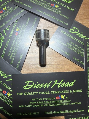 #ad *NEW* Snap On Tools FSMS6 6mm 3 8quot; Dr 6 Pt Metric Semi Deep Socket FREE SHIP $25.87