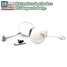 Willys Jeepster Vj Vj2 Vj3 1948 - 1951 Pair Chrome Mirror Lhrh