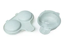  3-in-1 Breakfast set, White 2-Piece Egg Breakfast Set