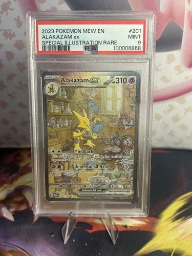 PSA 9 Alakazam EX 201/165 Scarlet & Violet 151 Special Illustration Rare