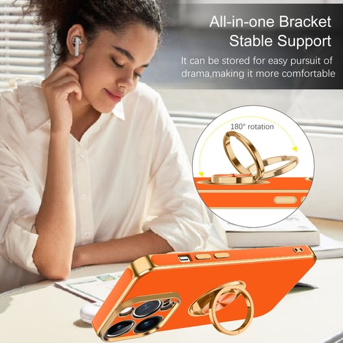 For iPhone 15 14 13 12 11 Pro Max Shockproof Kickstand Ring Rugged Case Cover - Picture 179 of 199