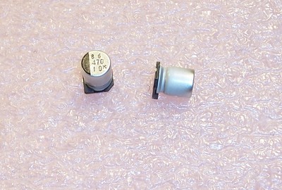QTY (50) 470uf 10V 105' SMD ELECTROLYTIC CAPACITORS NACZ471M10V8X10.8TR13 NIC