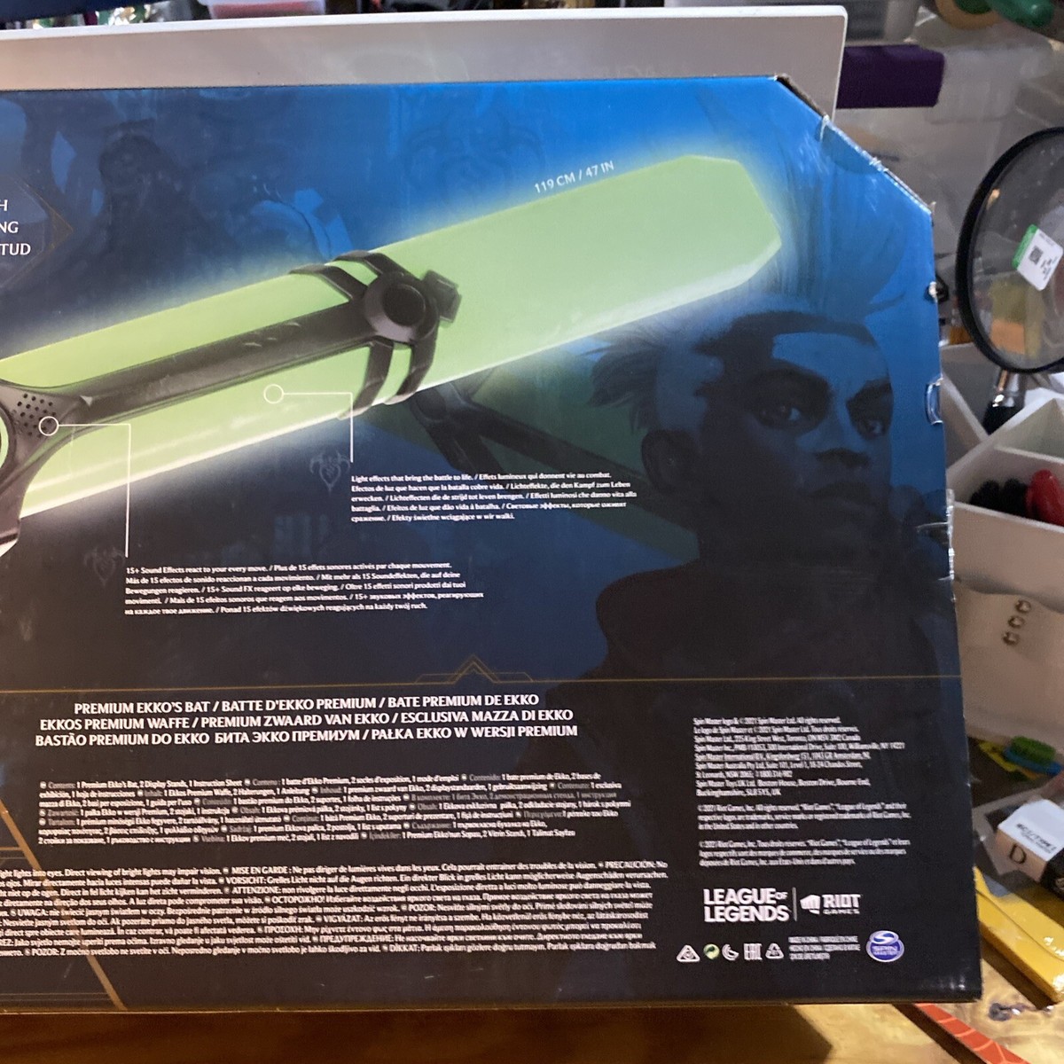 League of Legends Life-Size Ekko's Bat Sword Over 3 Feet with 15+