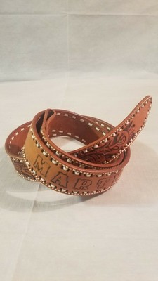 cowboy belt with name