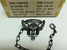 1  Duke #1 Double Jaw Coil Spring Trap Muskrat Mink Squirrel Rabbit Raccoon 0468
