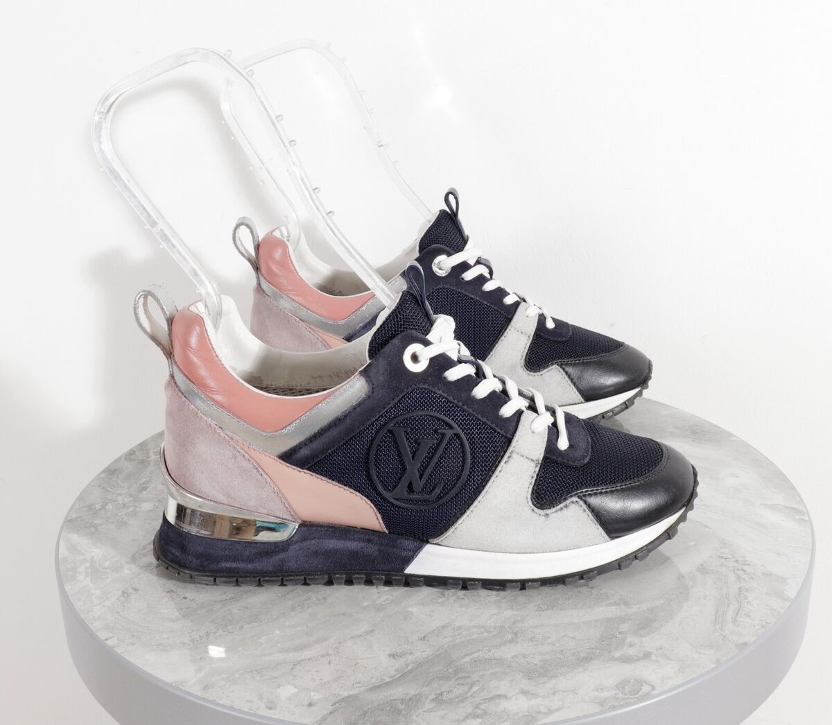 Louis Vuitton Blue Pink Run Away Sneakers Size LV 36 | eBay Louis Vuitton Blue Pink Run Away Sneakers Size LV 36 | eBay