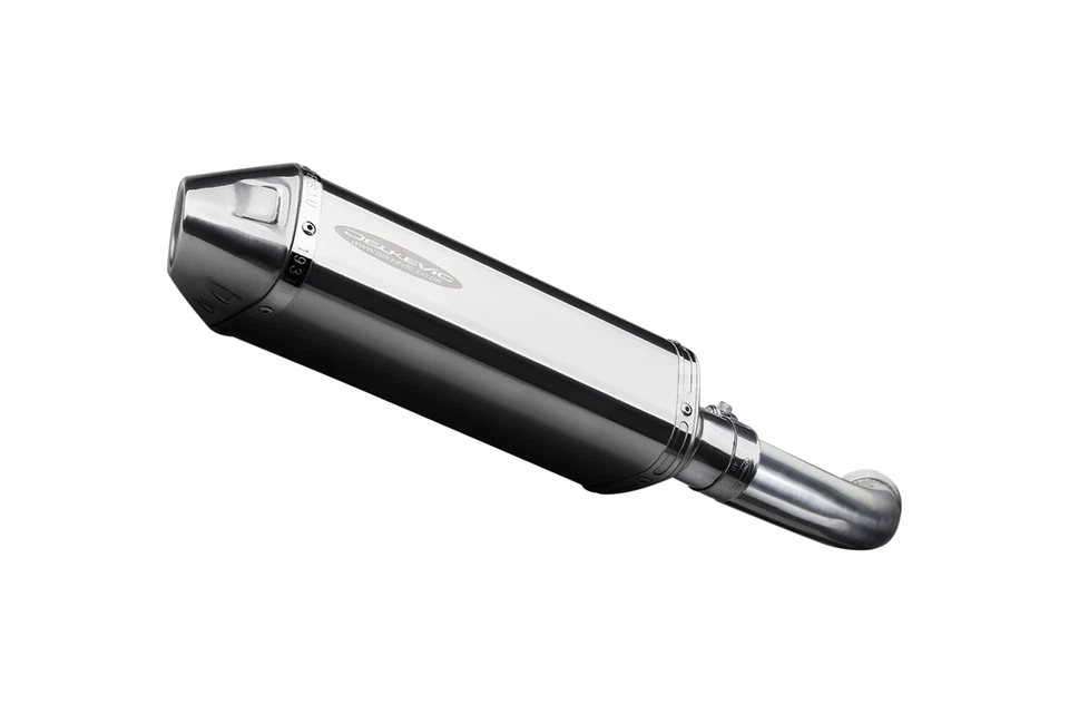 BMW F800 S/ST 06-14 Delkevic Slip On 13" Tri-Oval Stainless Exhaust Muffler Kit - Image 4 of 4