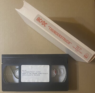 AC/Dc Thunderstruck 1990 US Atco Records 1 Track Promo Nur Vhs-Video Band Minty