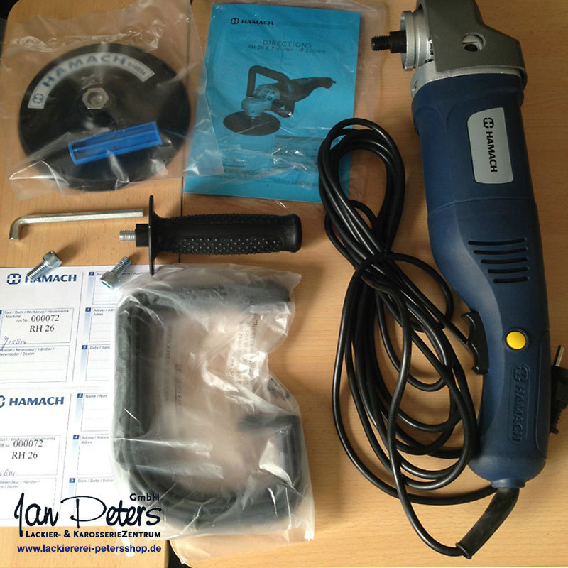 Polisseur Rotatif électrique Hamach RH26E - Diamètre 200 Mm, Neuf