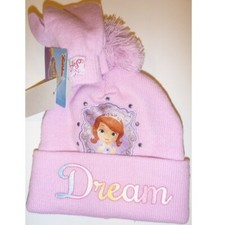 Toddler Girls Sofia the First DREAM Winter HAT Mittens NWT