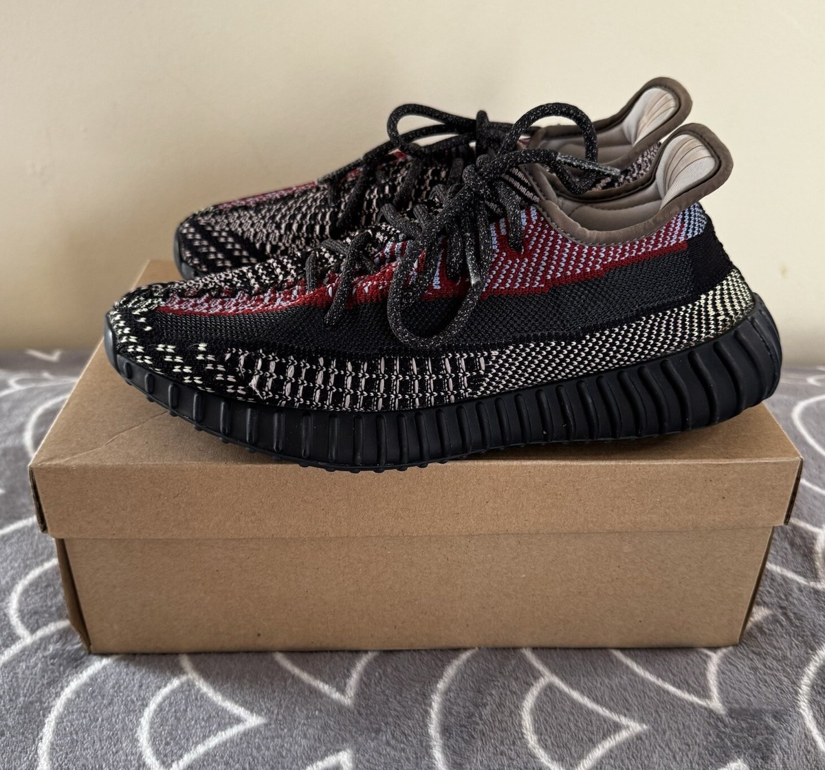 Adidas Yeezy Boost 350 V2 Yecheil Mens Multi Lace Up Non-Reflective Sz