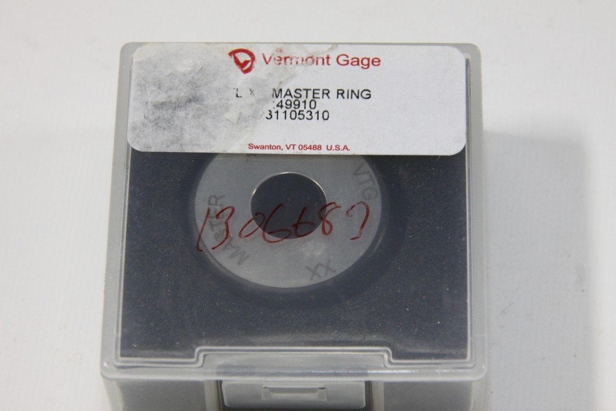 VERMONT GAGE MASTER RING GAGE STEEL XX .49910 PN 231105310 | eBay VERMONT GAGE MASTER RING GAGE STEEL XX .49910 PN 231105310 | eBay