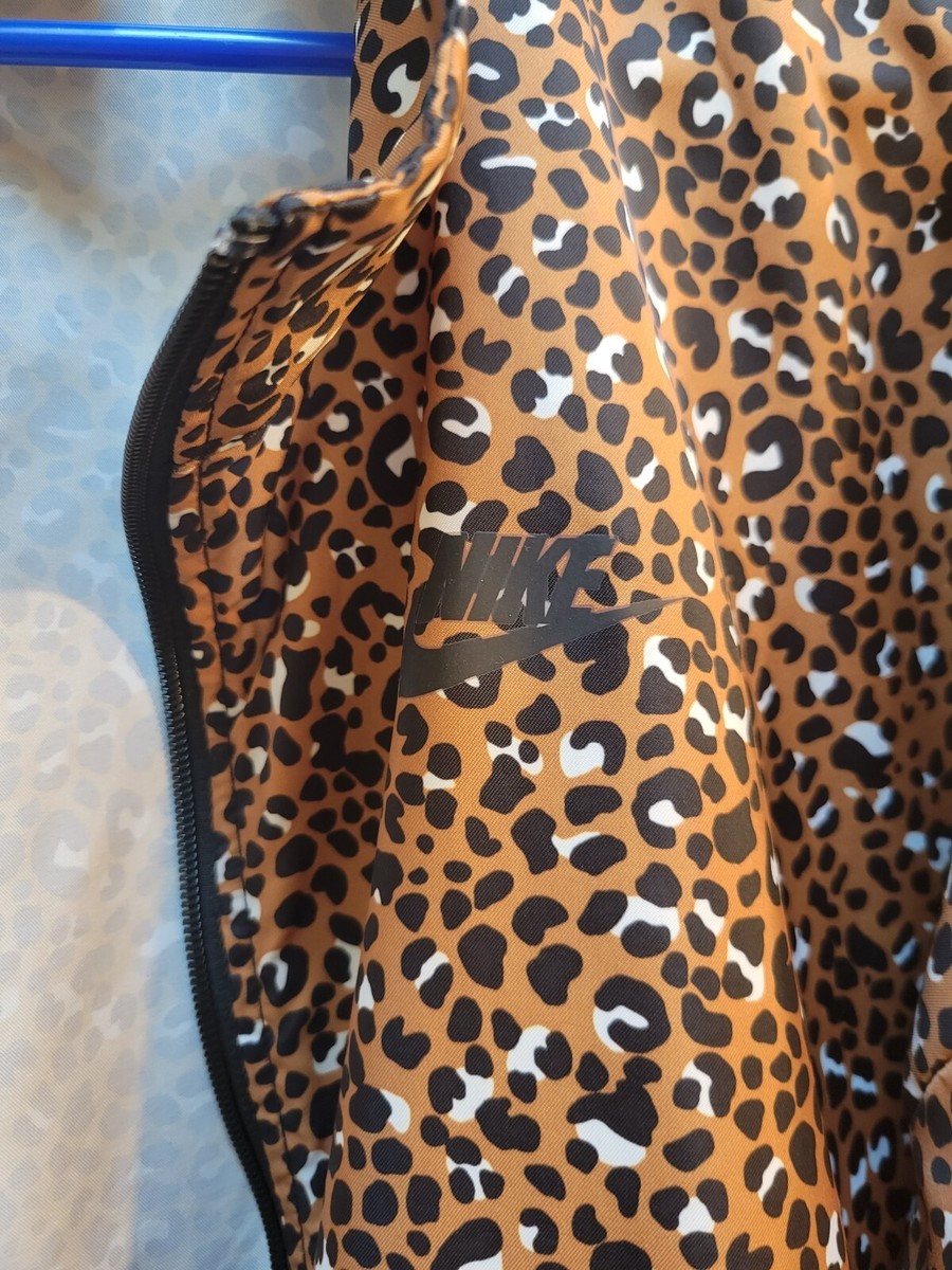 Nike Women's NSW Woven Jacket Desert Ochre Animal Print