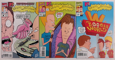 BEAVIS & BUTT-HEAD #1 2 3 LOT*1994, MARVEL*MTV SERIES*DIRECT*RICK