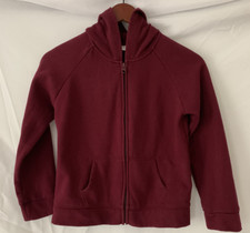 Hoodie Sweatshirt Zipper Burgundy Children's Place Size 10-12