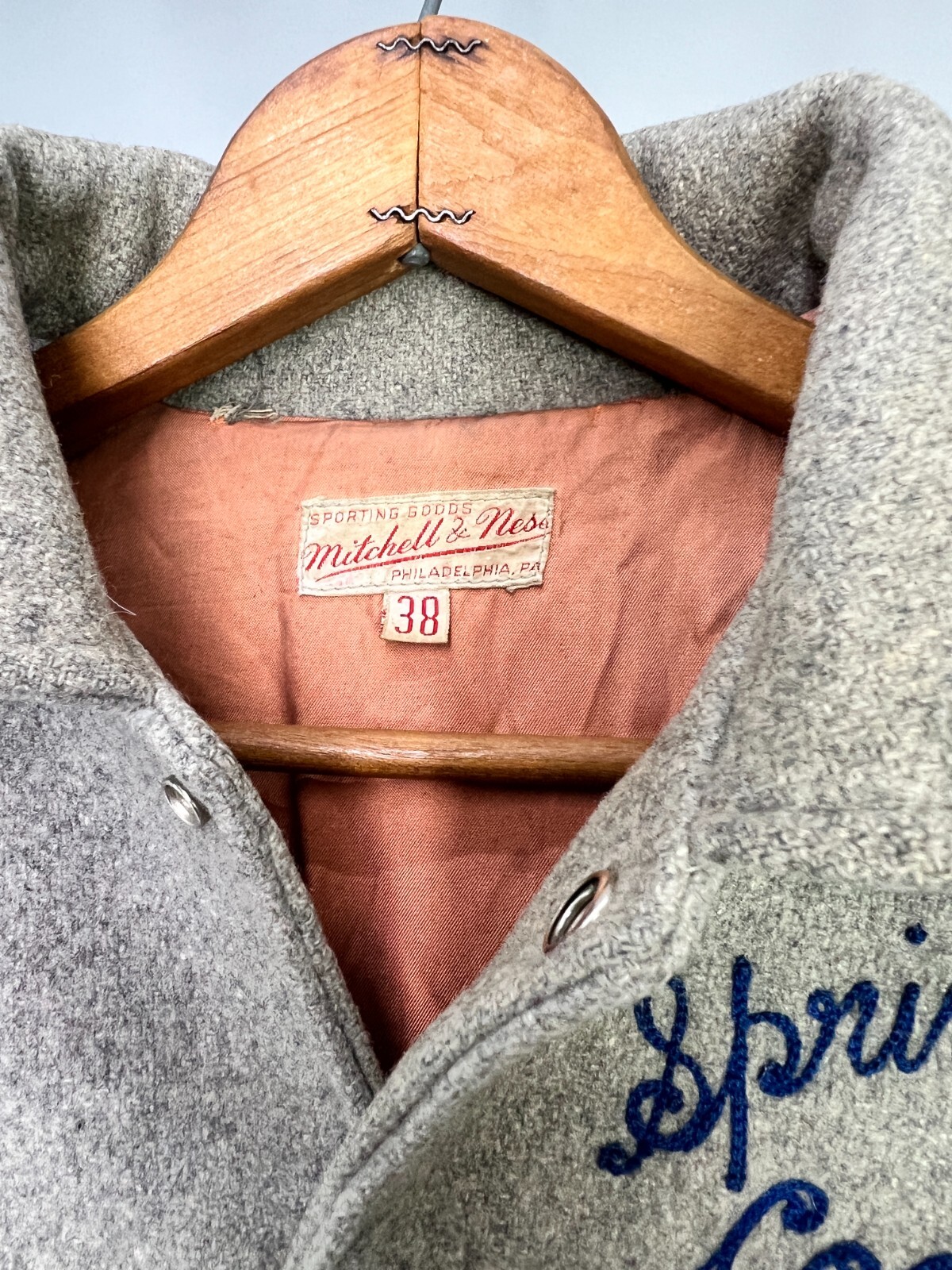 Vintage Mitchell & Ness Varsity Jacket Springfiel… - image 5