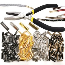 Daily Treasures 200Pcs Shoelace Tip Heads 4 Holes Metal Shoelace Repair Aglet...