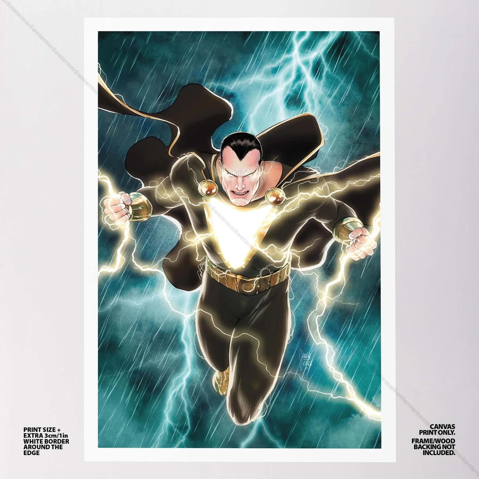 Impresión artística de portada de cómic de DC lienzo póster de Adam negro #13968 Foto 2 de 4