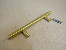 Richelieu Cabinet Pull 96mm Satin Brass Contemporary 3 3/4-in BP30596160 Metal