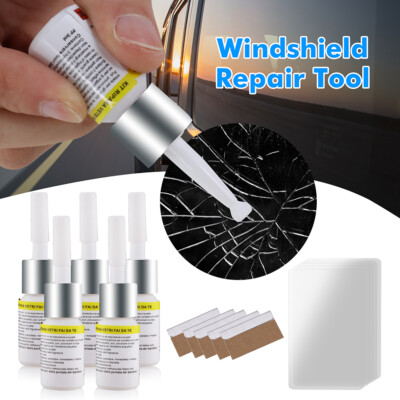 Glass Repair Fluid Kit Windshield Crack Repair Car Window Glass Liquid Repair