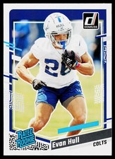 Evan Hull, 2023 Donruss, #344, Indianapolis Colts, RC, RR