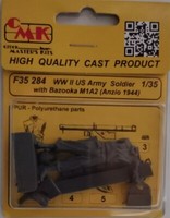 MW22 Cmk F35284 Us Army Soldier With Bazooka M1A2 (Anzio 1944) In 1/35 1/35 Figu