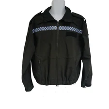 Soft Shell Jacket Black Chequered Softshell Patrol Lightweight Security Coat