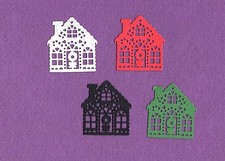 CHRISTMAS HOUSE die cuts scrapbook cards