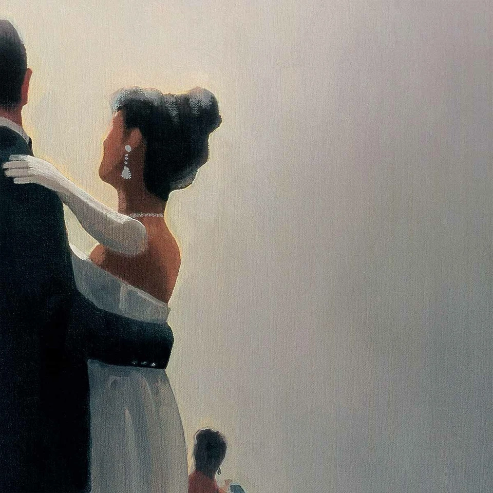 32W"x47H" DANCE ME TO THE END OF LOVE de JACK VETTRIANO - CON LONA DE SOL ESTRELLAS Foto 4 de 4