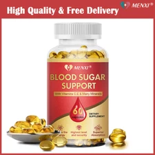 Blood Balance Capsules - Blood Sugar Support & Blood Pressure Supplement 60Pills