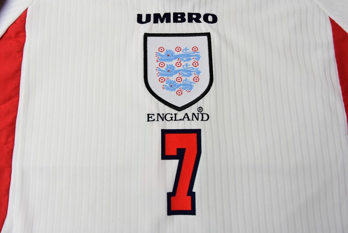 UMBRO England Home Shirt WORLD CUP FRANCE 1998 David BECKHAM UMBRO England Home Shirt WORLD CUP FRANCE 1998 David BECKHAM