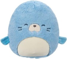 Squishmallows Harvey The Walrus 12" Blue Fuzzamallows Plush Kellytoy  Brand New