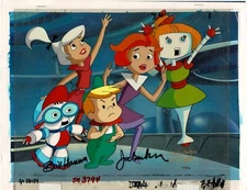 The Jetsons Movie Production Animation Cel Setup 1990 Hanna Barbera Signed