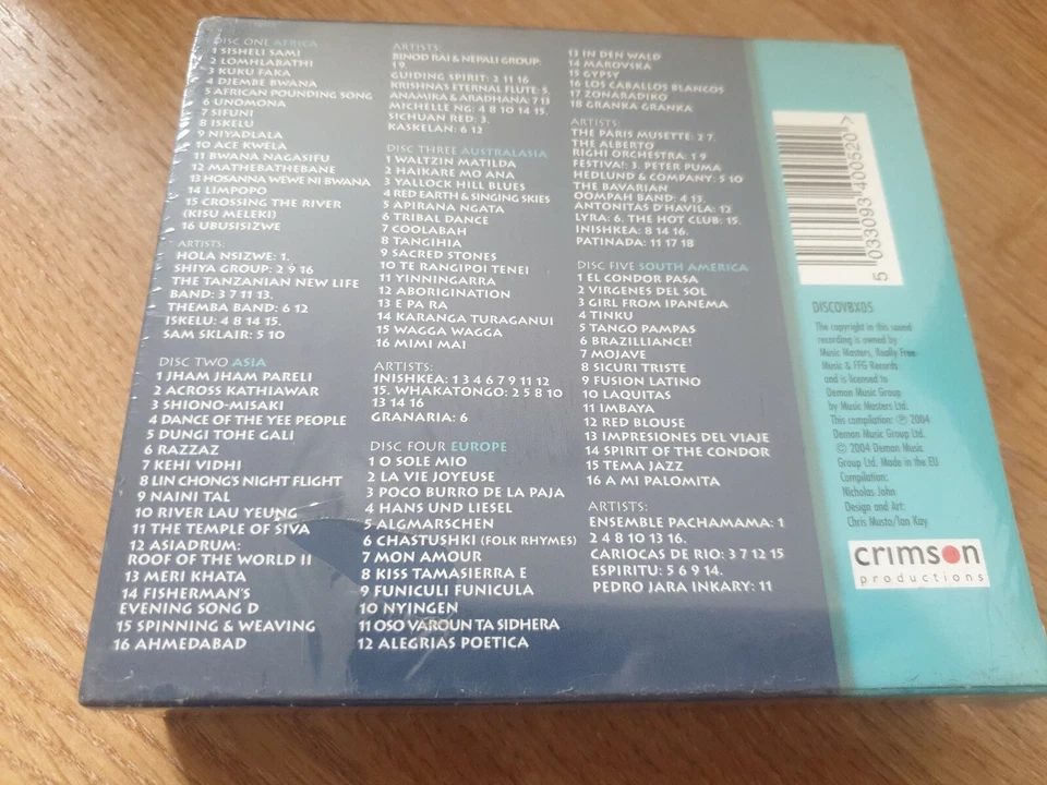 Discover World - 5CD's Capturing the Diverse Sounds of World Music - new - Image 2 of 2