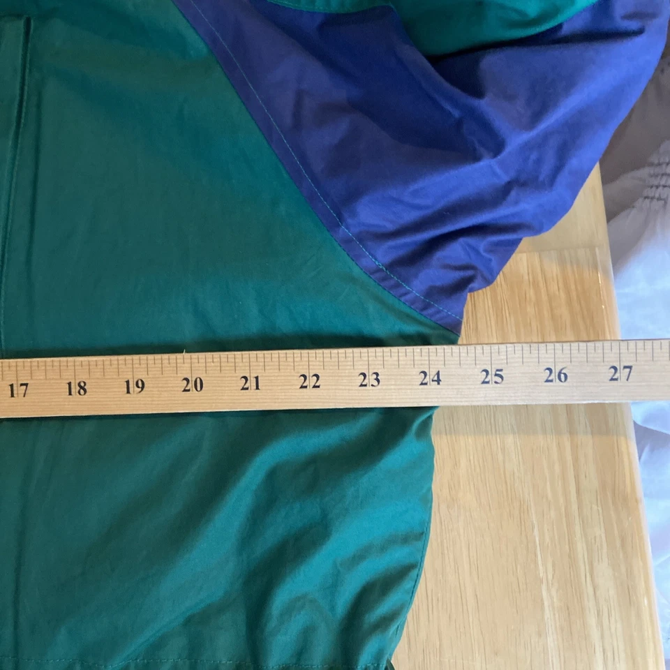 Chaqueta Polo Ralph Lauren De Colección Para Hombre Pequeña Verde Con Capucha Bloques de Color Parka Años 90 Foto 3 de 4